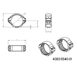 34mm montageringen | tweedelige picatinny basis met hendels 