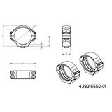 34mm montageringen | eenstuk picatinny basis met QD hefbomen 