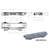 Basis voor JK-N adapters | picatinny basis met QD hendels [kort] 