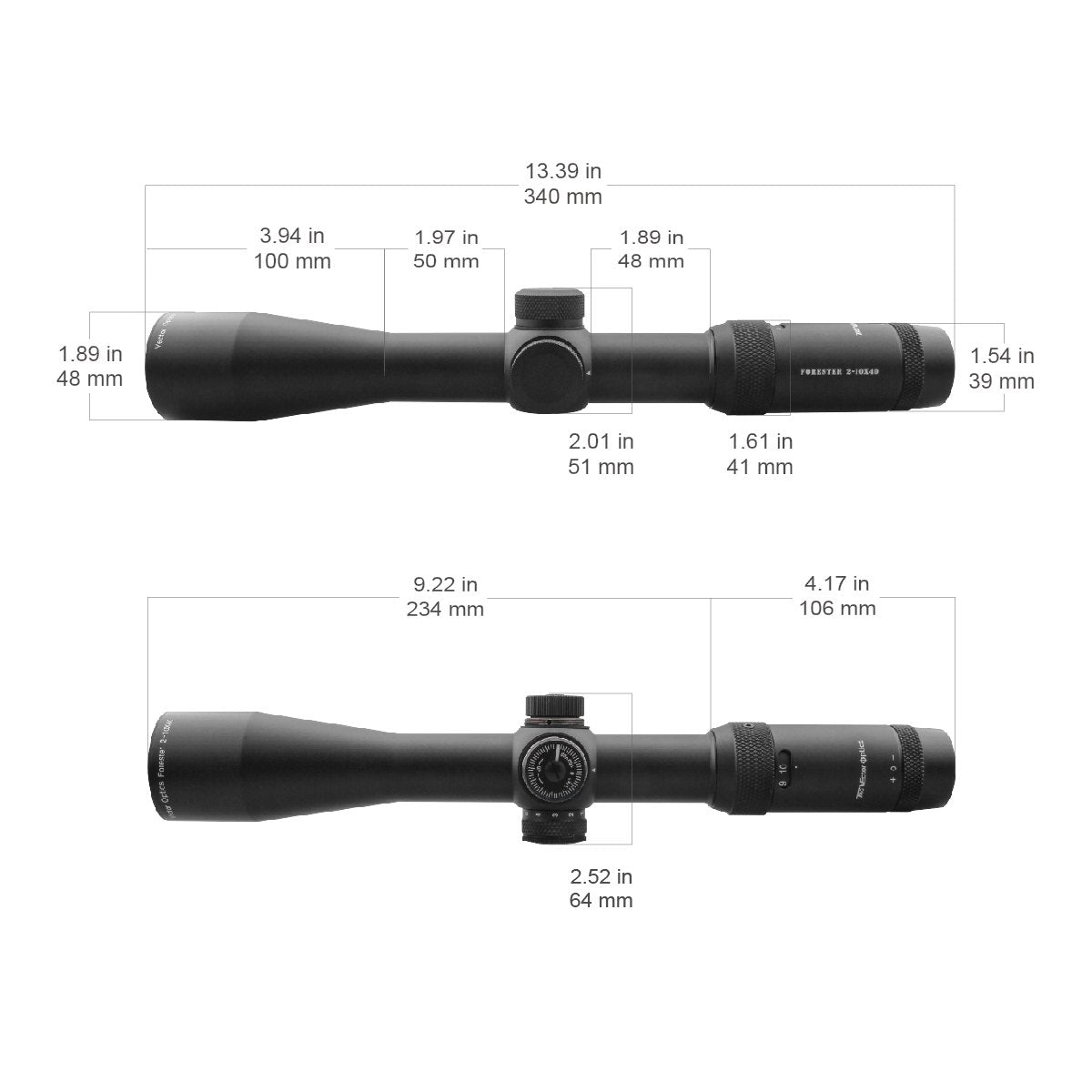 Vector Optics Forester 2-10x40SFP richtkijker 