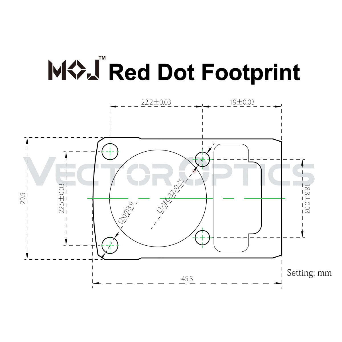 Vector Optics Razernij 1x22x26 MOS red dot 