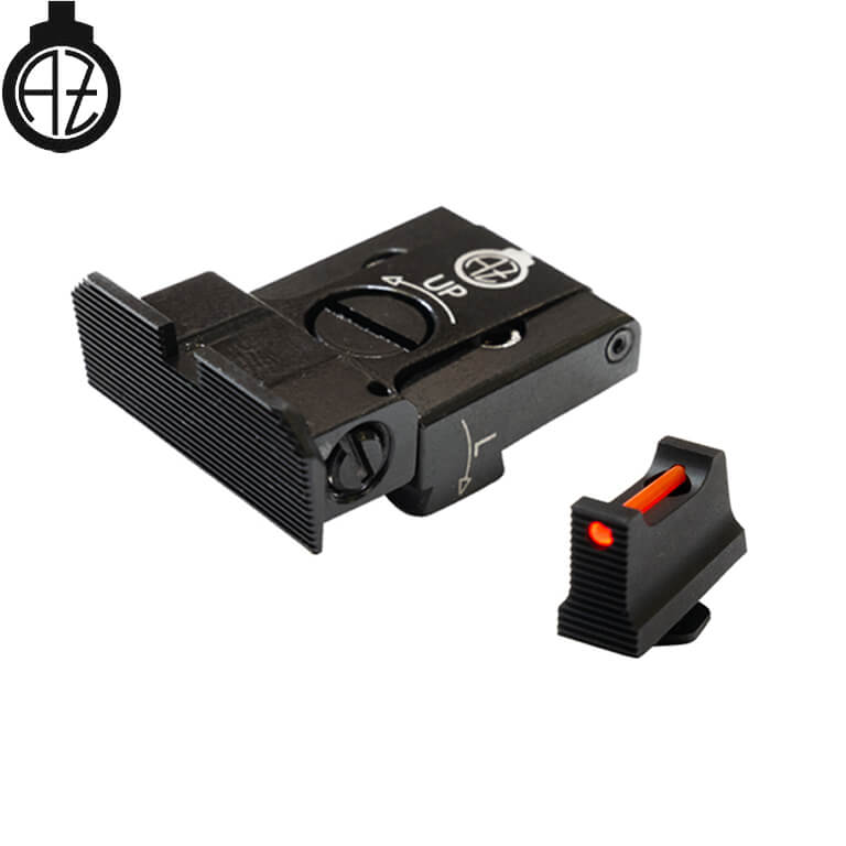 Glock 17, Glock 19, Glock 26 verstelbare vizieren met glasvezeloptiek | type A