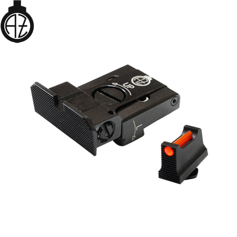 Glock 17, Glock 19, Glock 26 verstelbare vizieren met glasvezeloptiek | type A