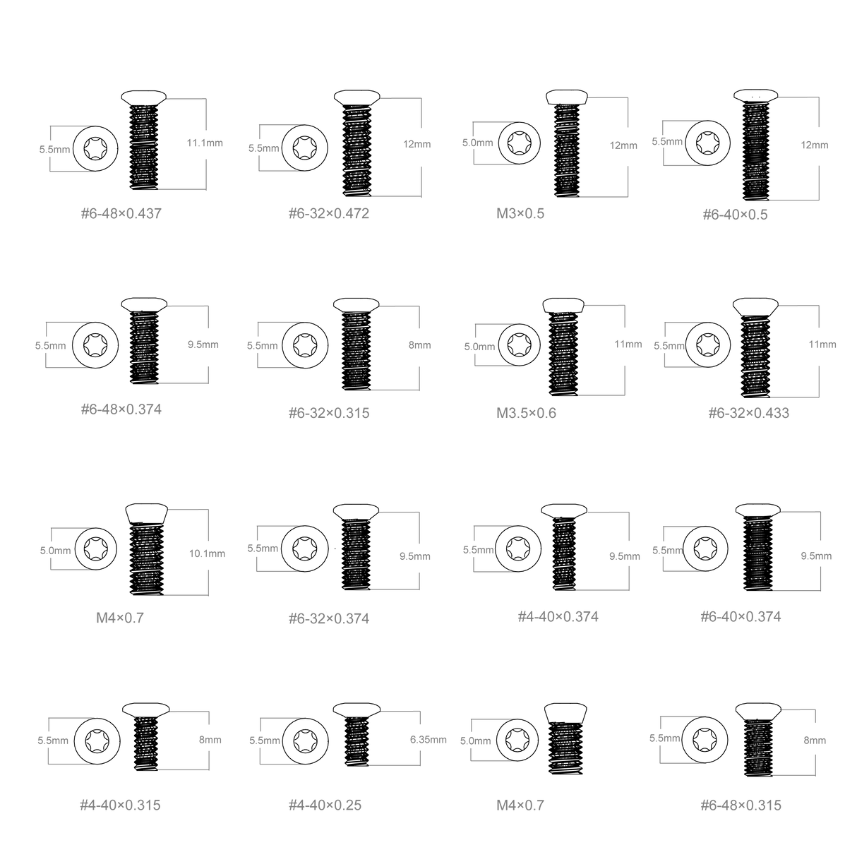 Set schroeven 