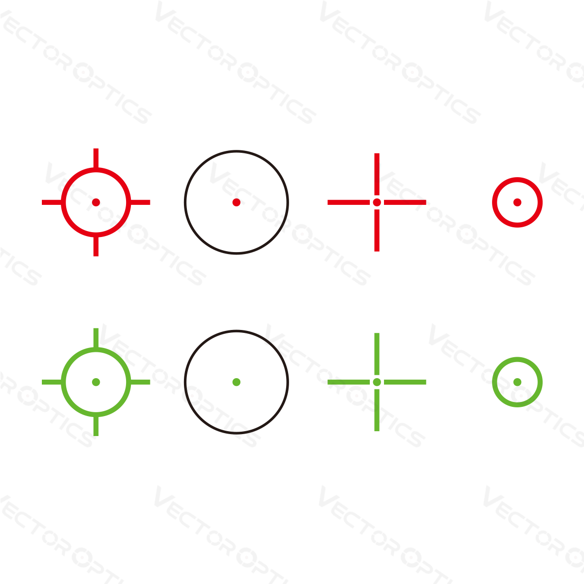 Vector Optics Omega 23x33 Vier Reticle Reflexvizier red dot 